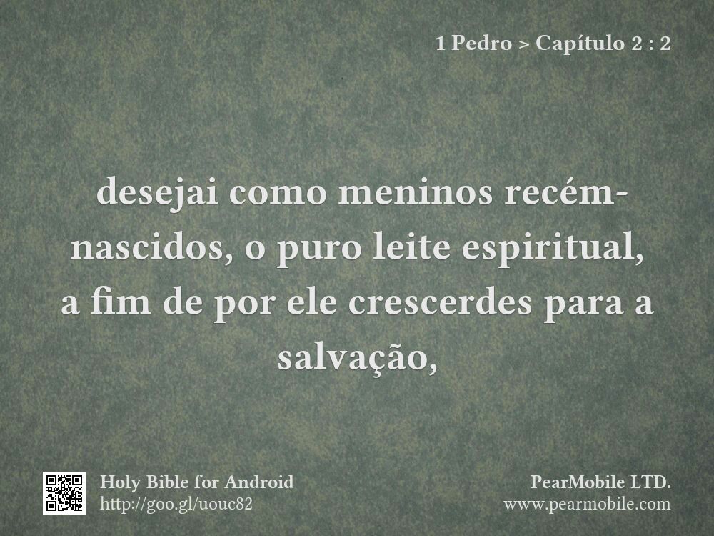 1 Pedro, Capítulo 2:2
